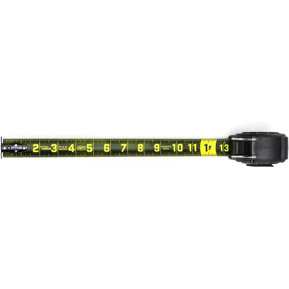 Crescent Lufkin L1116B NITE EYE TAPE,16'X1-3/16",BLACK BLADE