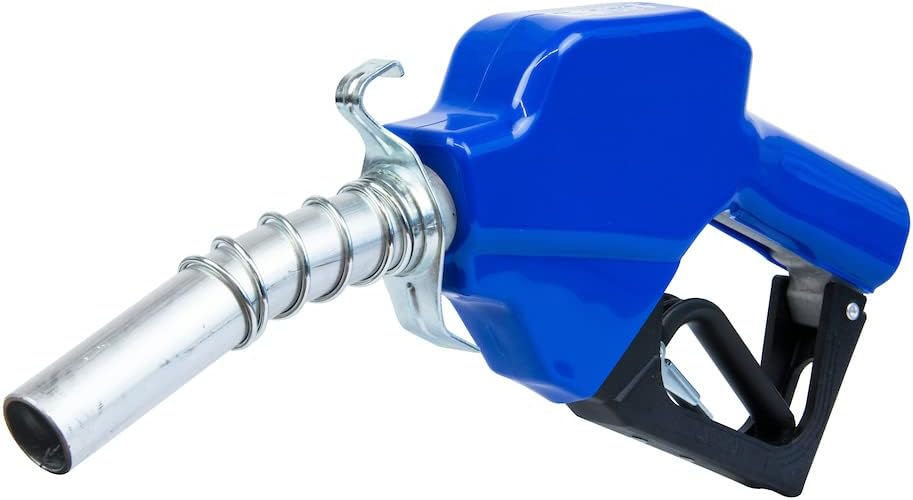 Fill-Rite FRNA100DAU00 Buse automatique Artic 1" 5-25 GPM (19-95 LPM) avec crochet (Bleu) 