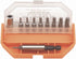 VIM Tools VIS100 Torx T8 à T40 Ensemble de 11 pièces, tournevis magnétique hexagonal 1/4" et porte-embout, boîte orange