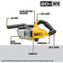Dewalt DCV501HB ASPIRATEUR À MAIN SEC 20V MAX AVEC 7 ACCESSOIRES (OUTIL NU), 46 CFM, LUMIÈRE LED, FILTRATION HEPA