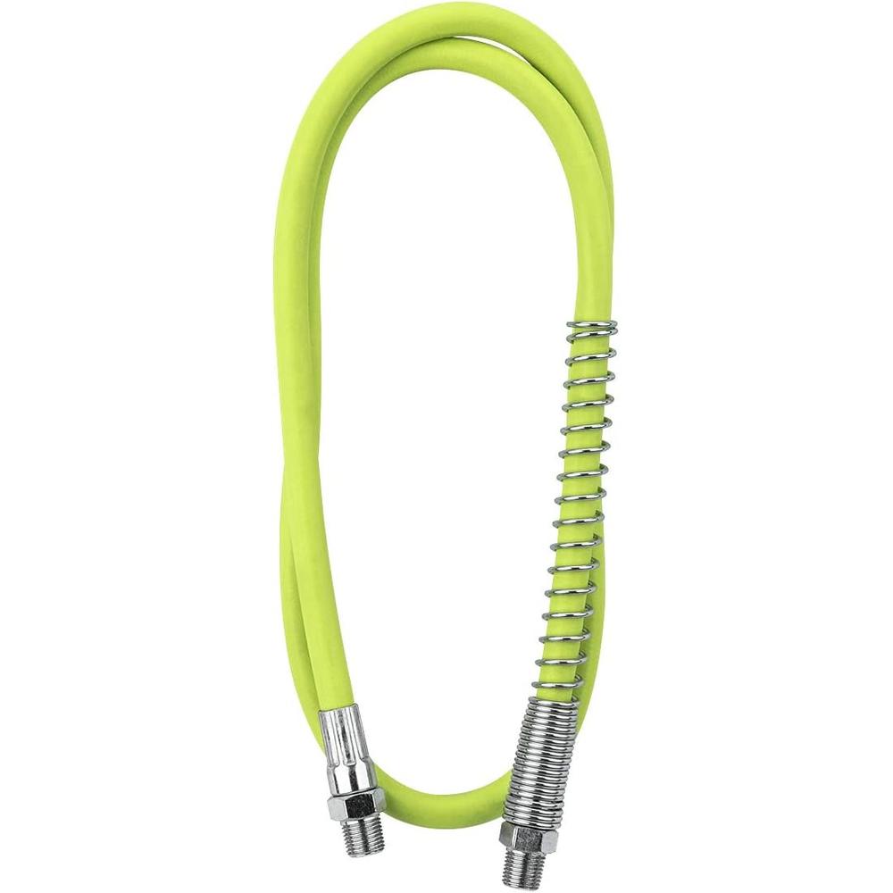 Legacy Manufacturing L2965FZSP Flexzilla Grease Hose 1/8" X 36", 1/8" MNPT Ends, Spring Guard