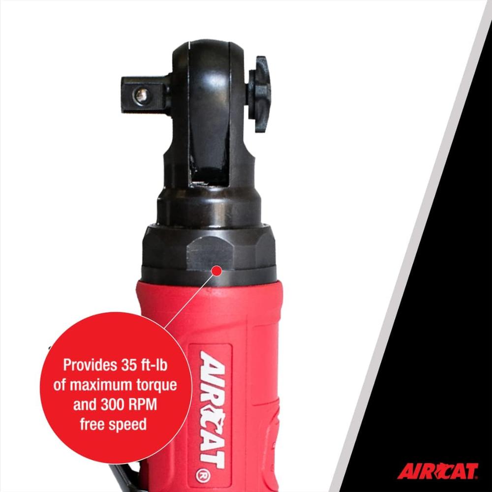 AirCat 807 3/8" Mini Palm Ratchet 35 ft-lb 350 RPM