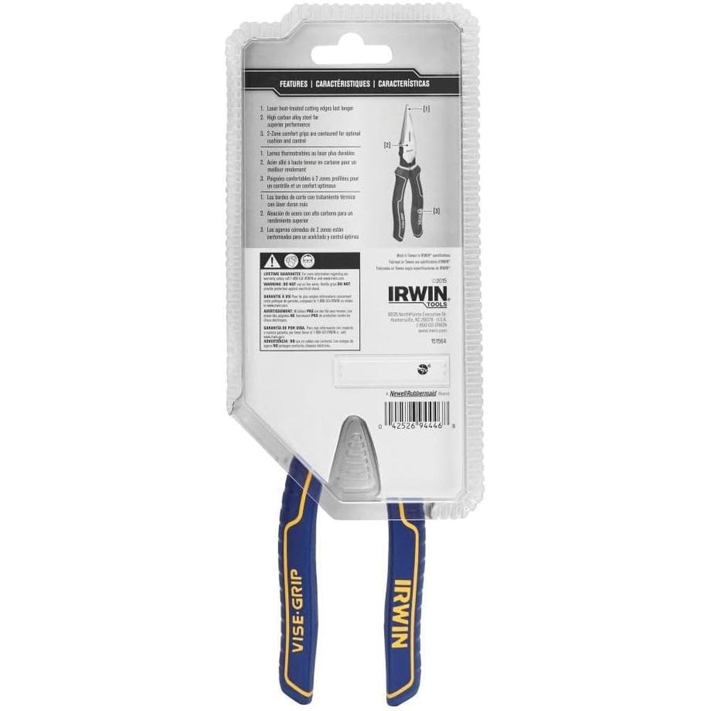 Irwin Tools 1968337 Pince à bec long 20,3 cm avec bord gauche