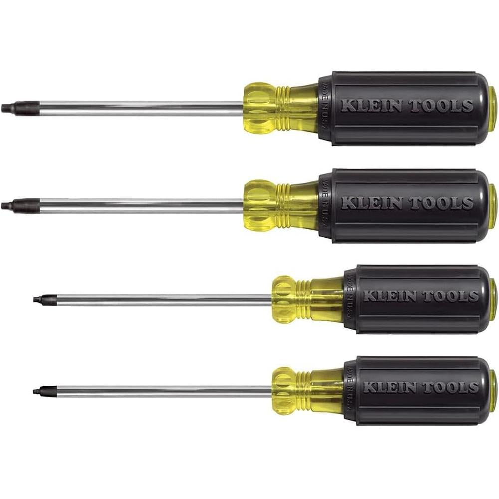 Klein Tools 85664 4 PC SQUARE-RECESS SCREWDRIVER