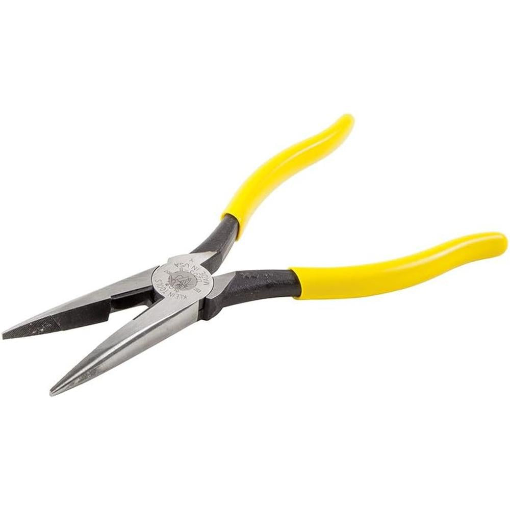Klein Tools D203-8 Linemans Pliers, Needle Nose Side Cutters, 8-Inch Alligator Pliers with Extended Handle
