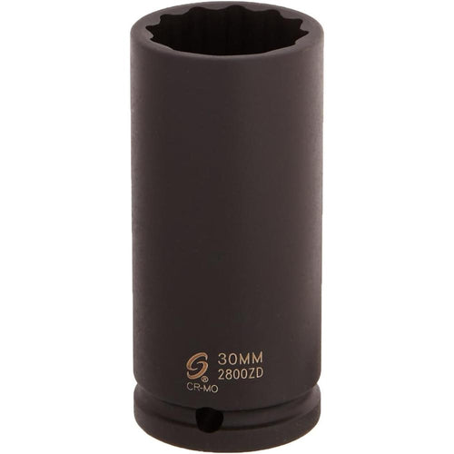 Sunex Tools 2800ZD 30-mmm 12-Point Deep Spindle Impact Socket