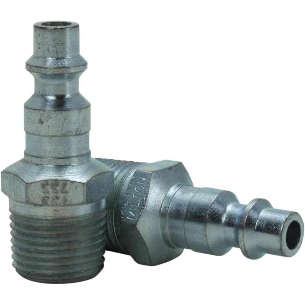 Milton Industries S-733 3/8" Male Plug M-Style, 2/Cd