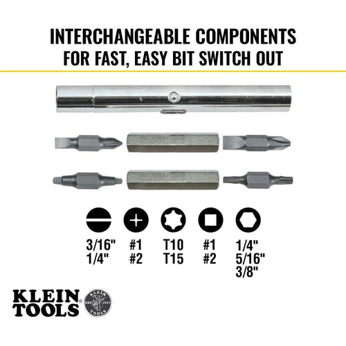 Klein Tools 32500MAG TOURNEVIS MAGNÉTIQUE 11-EN-1