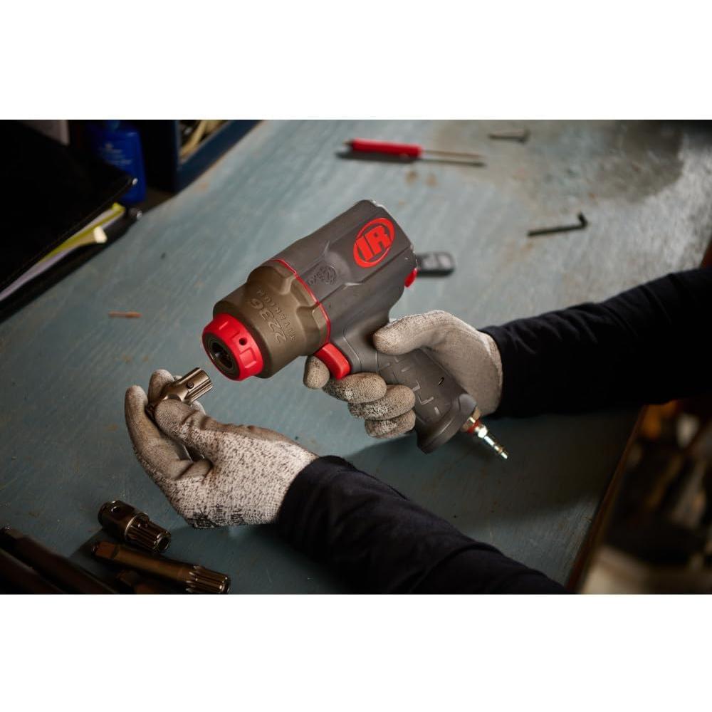 Ingersoll Rand 2236QTiMAX-2 Clé à chocs silencieuse à enclume allongée 1/2" Dr. x 2" avec système DXS Drive XChange, 1 500 pi-lb, 7 500 tr/min