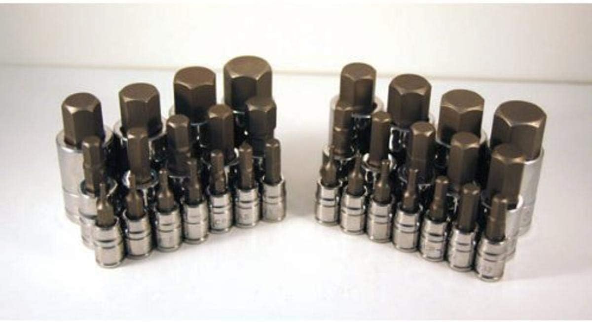 ATD Tools 13783 32pc MASTER Hex End Bit SKT Set In
