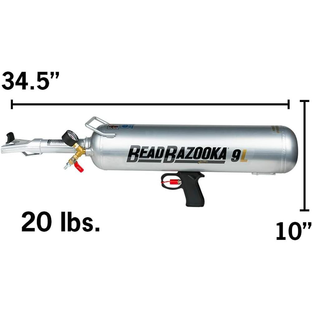 Gaither Tool Co., Inc. GBB9L Handheld Bead Bazooka - Professional Automotive Tools, Bead Seater Blaster Tool with Rapid Air Release, Tire Inflator for Passenger and Commercial Vehicles, 9 Liter