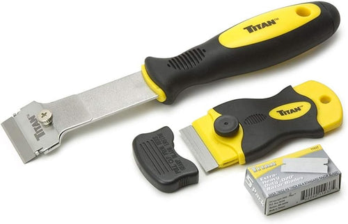 Outils Titan 17002 2 pièces. Ensemble de grattoirs de rasoir multi-usages