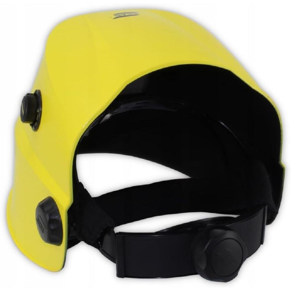 ESAB 700000491 Yellow Savage A40 Welding Helmet, Din 4, 9-13, 100mm X 50mm Viewing Area, External Grind Mode Button