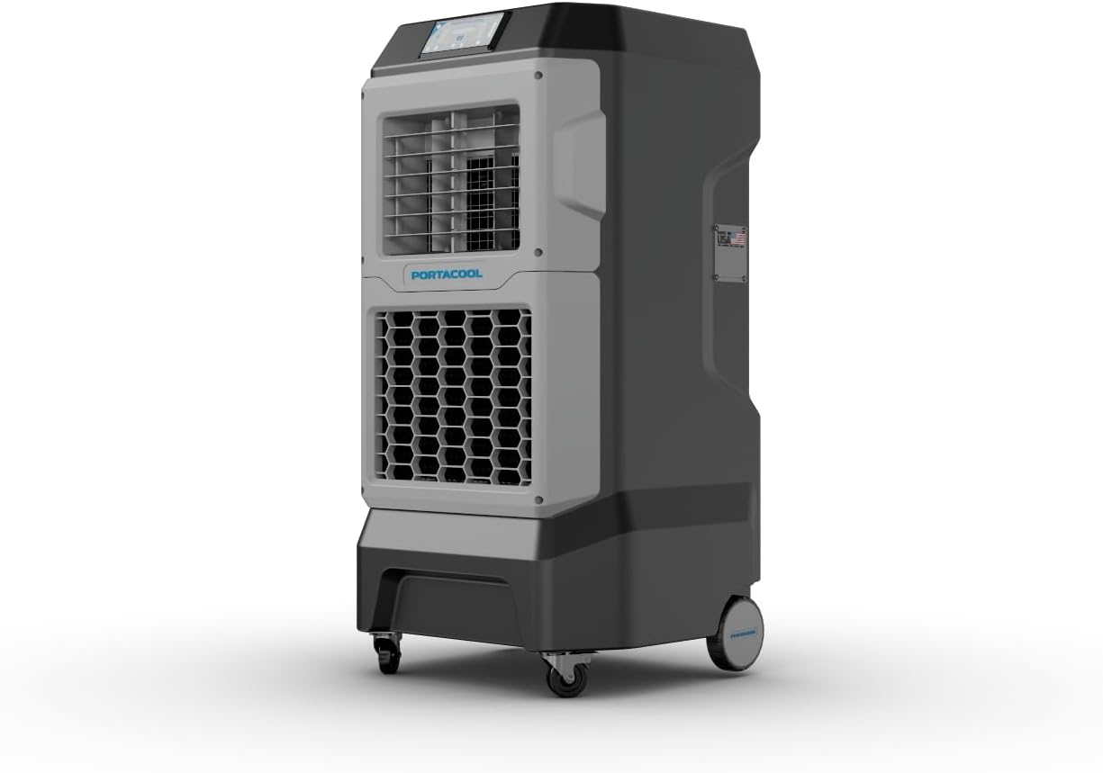 Portacool PACA07001A1 Apex 700 Evaporative Cooler With Coolsync Technology, Cooling Up To 700 Sq. Ft., 1400 Cfm, 22 Gallon Water Reservoir