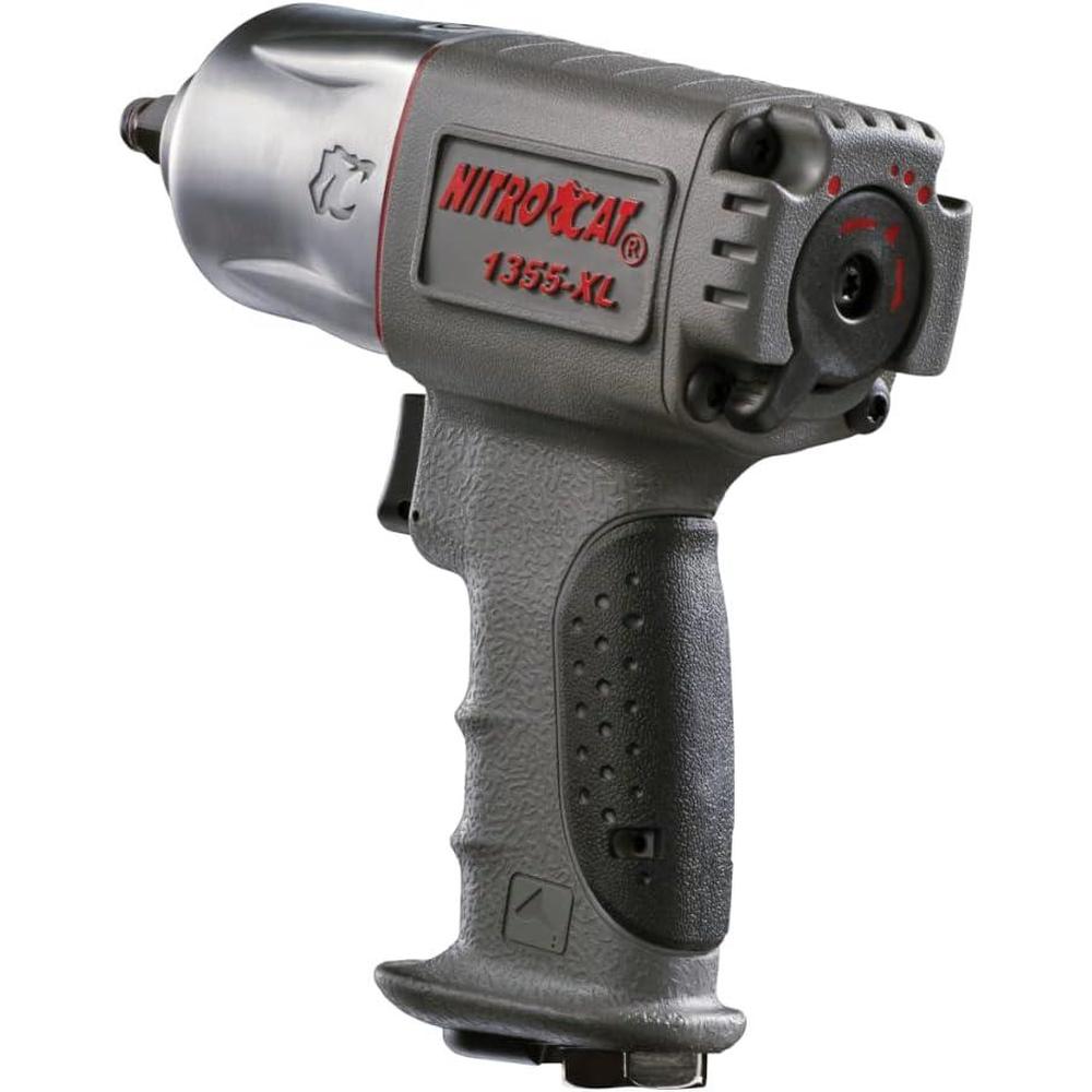 NITROCAT 1355-XL 3/8-Inch Composite Air Impact Wrench with Twin Clutch Mechanism