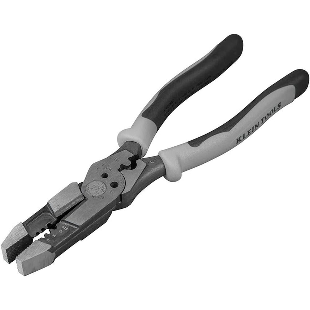 Pliers. Hybrid Multi Purpose Tool with Crimper. Bolt Shearing Holes & Stripper Klein Tools J215-8CR