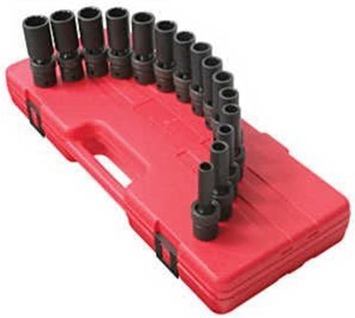 Sunex Tools 318MRD 3/8" Dr. 18mm Semi-Deep Impact Socket
