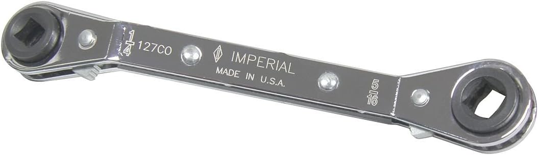 Imperial 127CO 1/4" Sq. Ratchet; 3/16" & 5/16" Sq. Drive; 9/16" Hex Drive With 25° Offset Wrench