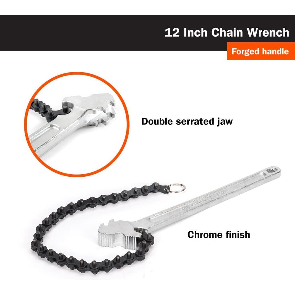 Titan Tools 21370 Clé à chaîne de 12 po