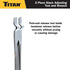 Titan Tools 85512 2-PC. MERITOR BRAKE SLACK ADJUSTING FORK-END TOOL AND 5/16" DOUBLE SQUARE RATCHET WRENCH KIT