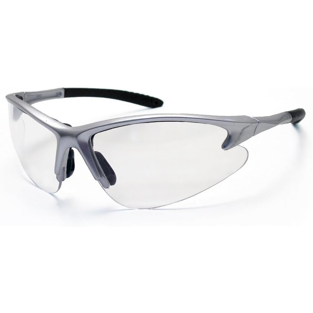 SAS Safety 540-0500 DB2 Safety Glasses - Silver Frame - Clear Lens - Polybag