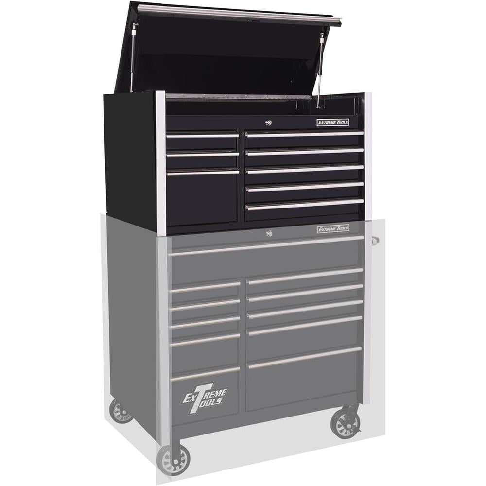 Extreme Tools RX412508CHBK 41" 8 Drawer Top Chest - Black