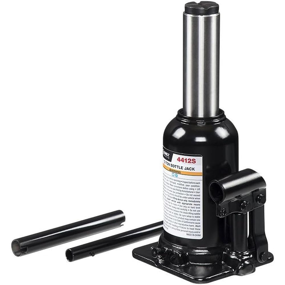 Sunex Tools 4412S Fully Welded Heavy Duty 12 Ton Short Bottle Jack,