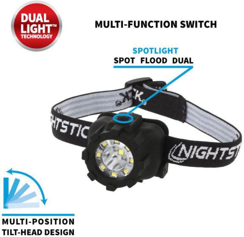 Lampe frontale Bayco NSP-4606B à double lumière