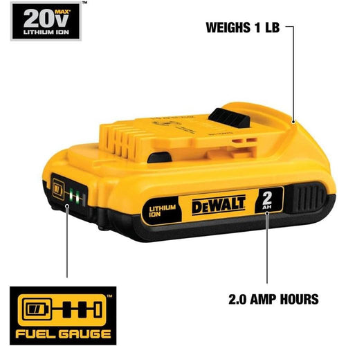 Dewalt DCB203 BATTERIE COMPACTE LI-ION 20V MAX (2.0 AH)