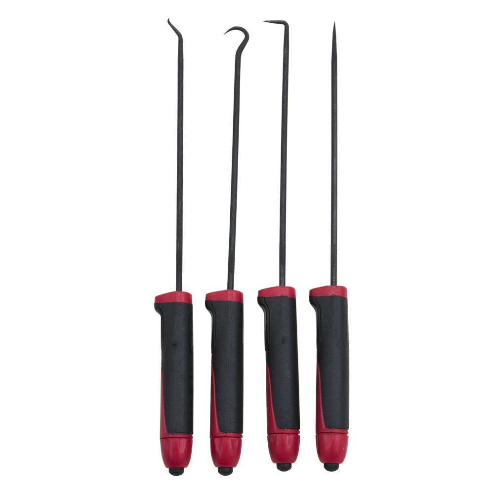 Ullman Devices CHP4-LT Lot de 4 crochets et pics individuels en acier poli au carbone avec éclairage LED, 9-3/4" de longueur