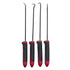 Ullman Devices CHP4-LT Lot de 4 crochets et pics individuels en acier poli au carbone avec éclairage LED, 9-3/4" de longueur