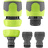 Legacy Manufacturing HFZGAK14 FLEXZILLA GARDEN HOSE QUICK-CONNECT FITTINGS, 5-PIECE COUPLER & PLUG KIT