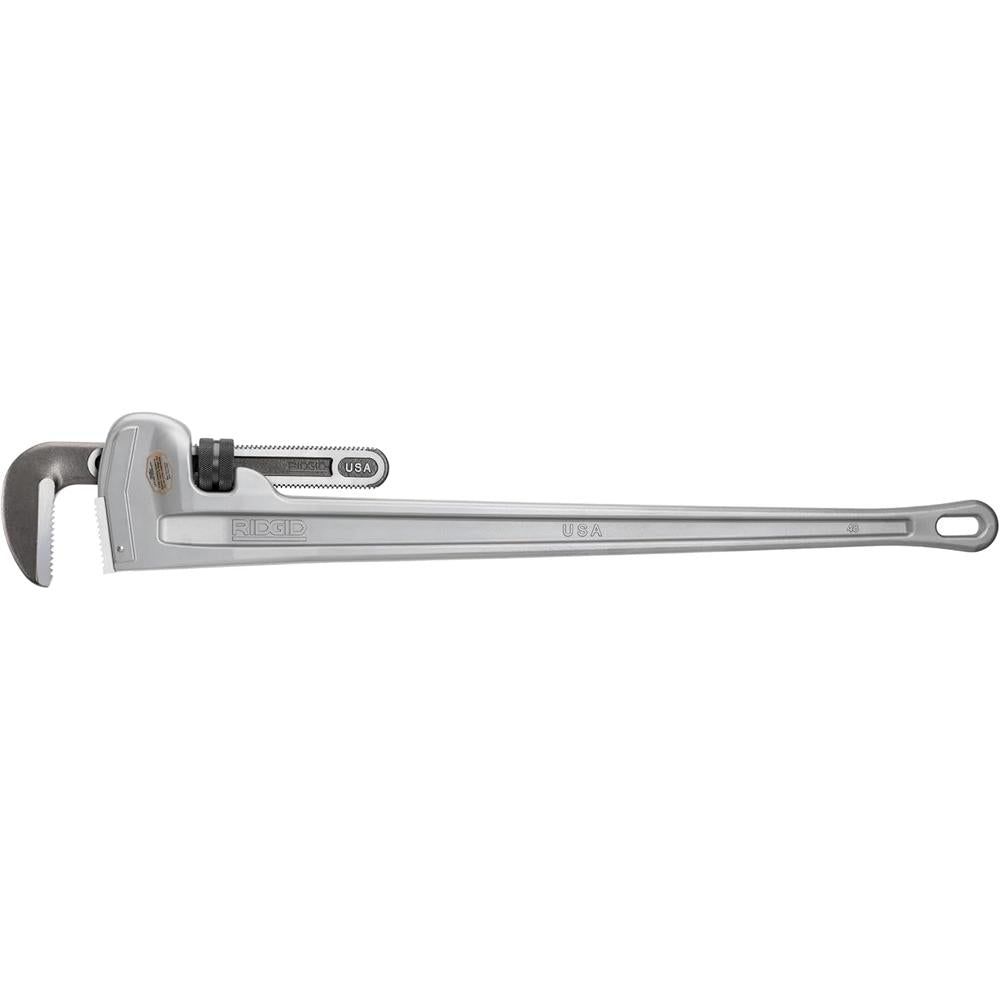 Ridgid 31115 Model 848 Aluminum Straight Pipe Wrench, 48" Plumbing Wrench