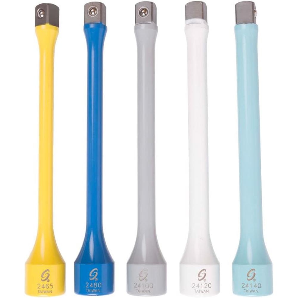 Sunex Tools 2450 1/2 in. Drive Limited Extension Bar Set, 5 pieces