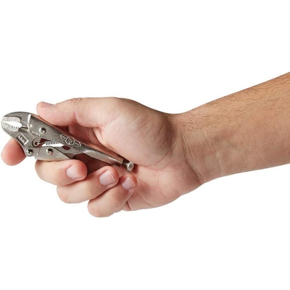 IRWIN VISE-GRIP 1002L3 4" Curved Jaw Locking Pliers with Wire Cutter