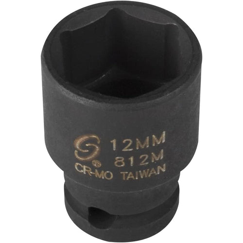 Sunex Tools 812M 1/4" Dr. 12mm Impact Socket