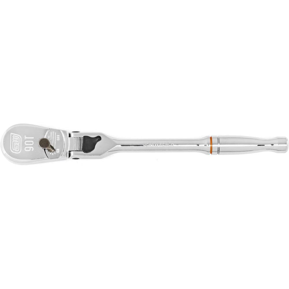 GEARWRENCH 81276T 3pc 1/4", 3/8" & 1/2" Drive 90-Tooth Locking Flex Head Teardrop Ratchet Set