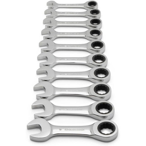 GearWrench 9520 Jeu de 10 clés à cliquet mixtes métriques