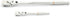 Gearwrench 81380 120XP 2-Piece Flex Head Ratchet Set, full polish chrome, overhead view of both ratchets