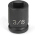 Grey Pneumatic 1008FP 3/8" Drive X 1/4" Square Female Pipe Plug Socket