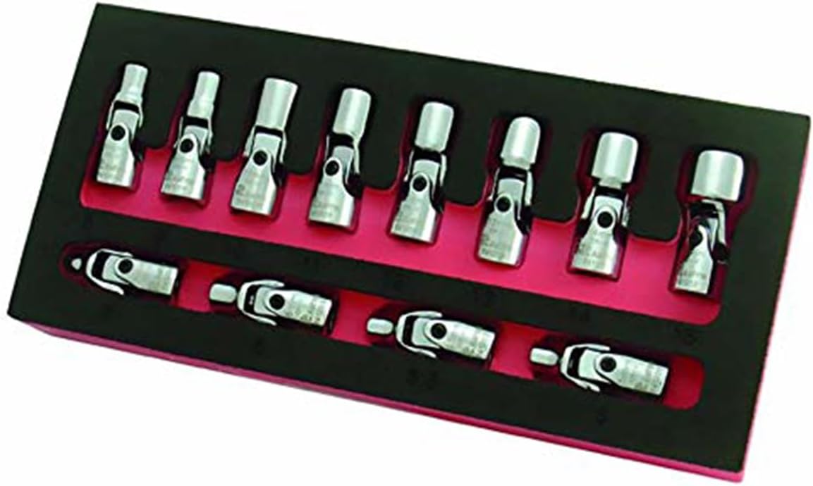 Astro Pneumatic 7412 Jeu de douilles flexibles 1/4" 6 pans - Métrique, 12 pièces