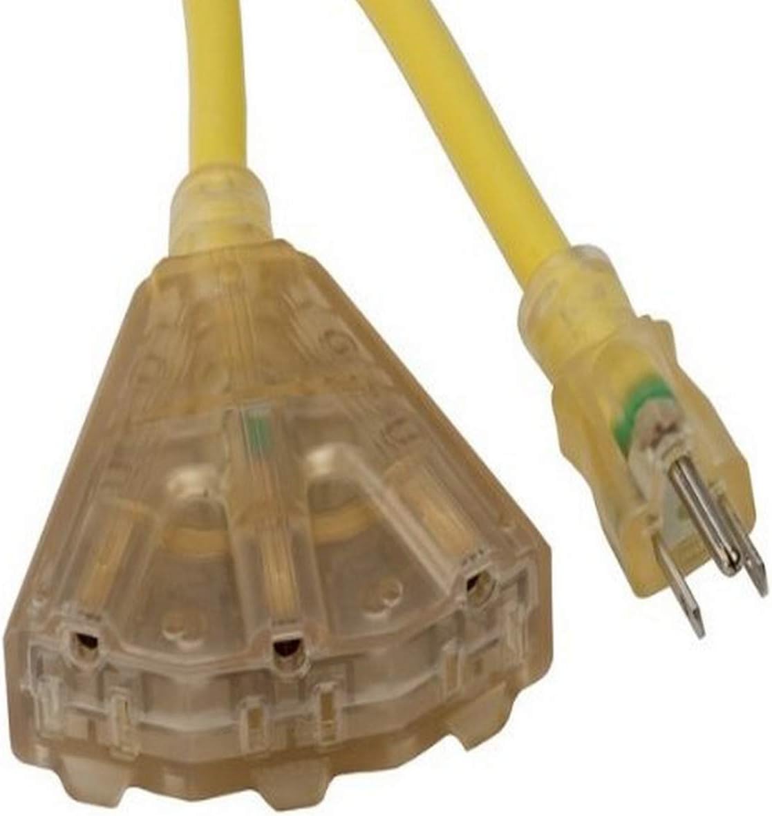 Bayco SL-745L 100' Extension Cord W/Lighted End & 3 Outlets - 15amp