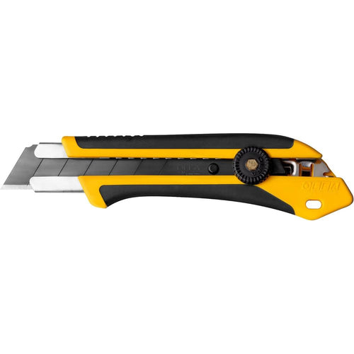 OLFA 1071858 XH-1 Couteau utilitaire EHD en fibre de verre avec poignée en caoutchouc 25 mm