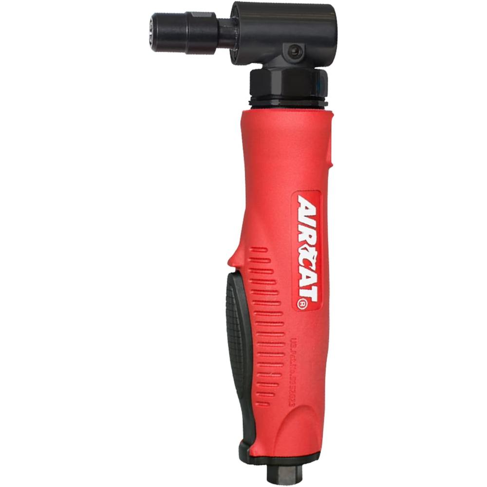 AirCat 6265 1 hp Composite Angle Die Grinder comes with a 2" & 3" Back-up Pads. Small. Red & Black