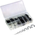 ATD Tools 351 300-Piece E-Clip Assortment in clear plastic storage case with 9 sizes of black E-clips