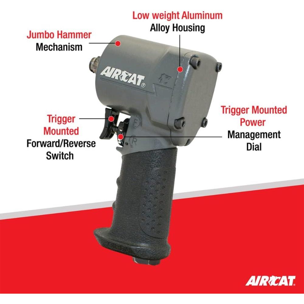 AirCat 1077-TH 3/8" Compact Impact Wrench