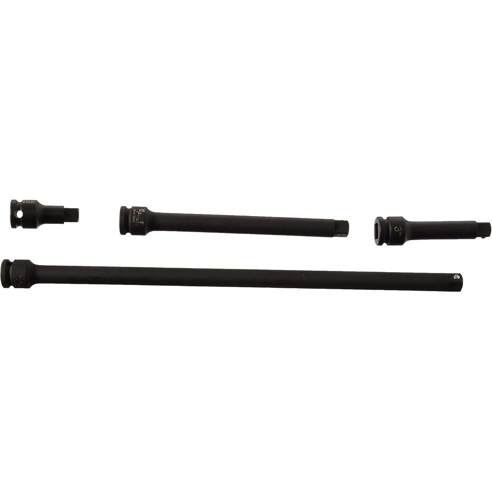 Gris Pneumatic GRE1104E Ensemble d'extension d'impact 4 pièces à entraînement 3/8"