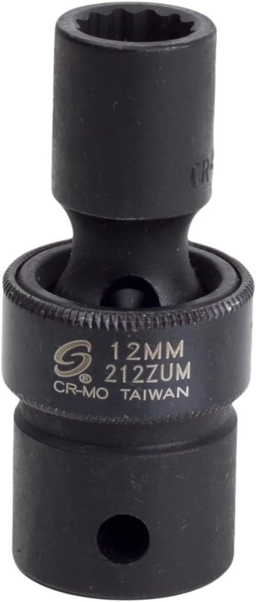 Sunex Tools 212ZUM 1/2" Dr 12mm 12Pt Universal Impact Socket