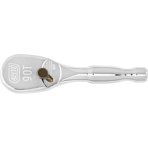 GEARWRENCH 3/8" Drive 90 Dents Stubby Teardrop Ratchet 4-3/4" - 81209T, Multi, Taille unique