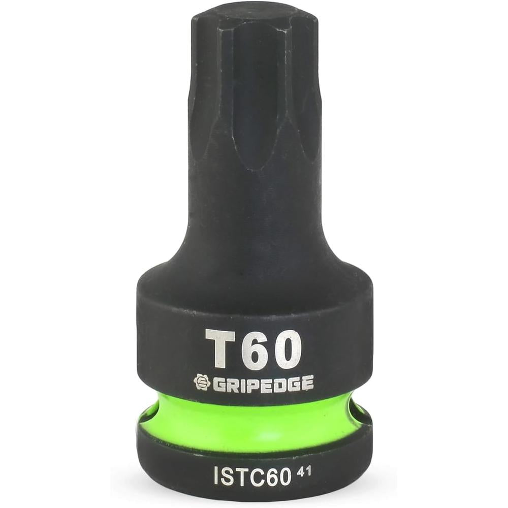 GripEdge IST10S Jeu de 10 tournevis étoile à impact Rpt 1/4", 3/8", 1/2", T20-T60